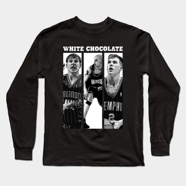 Jason Williams Basketball 2 Long Sleeve T-Shirt by Playful Creatives